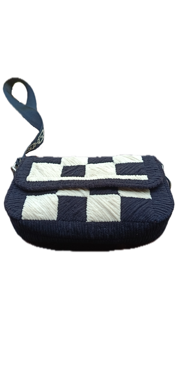 Small Black and White Handbag - Style 1